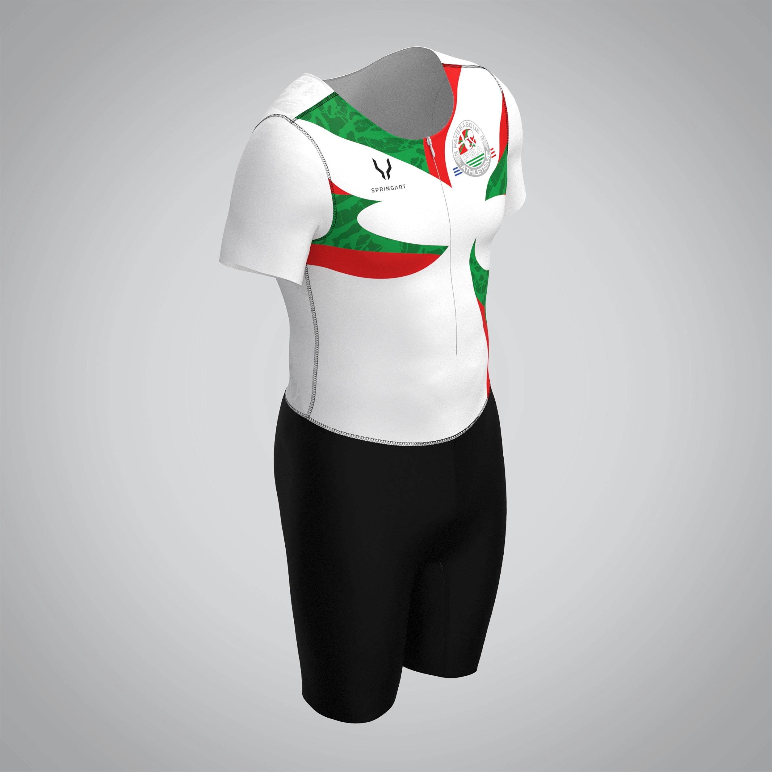 Combinaison Homme Manches Courtes Pays Basque athlétisme