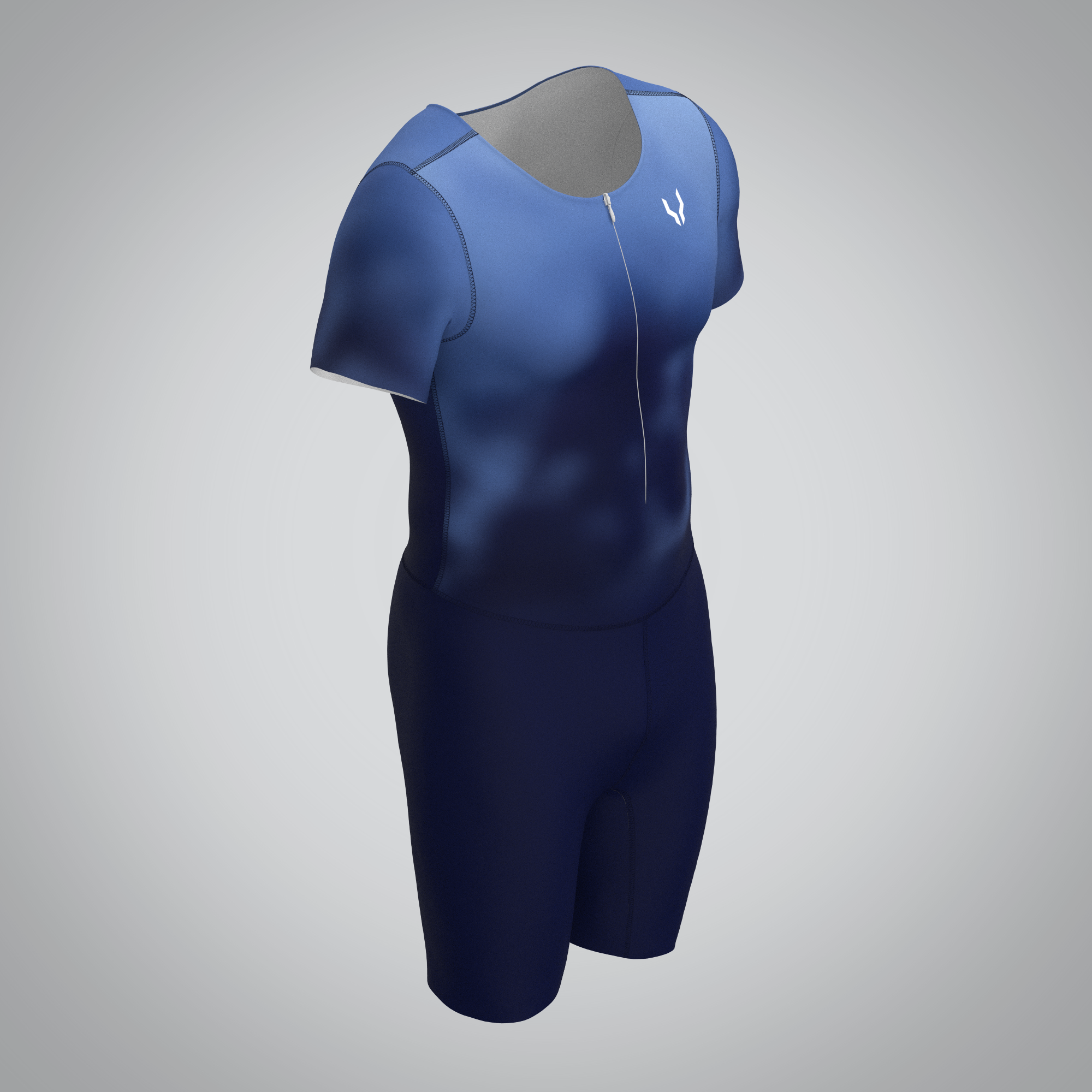 Combinaison manches courtes blue race