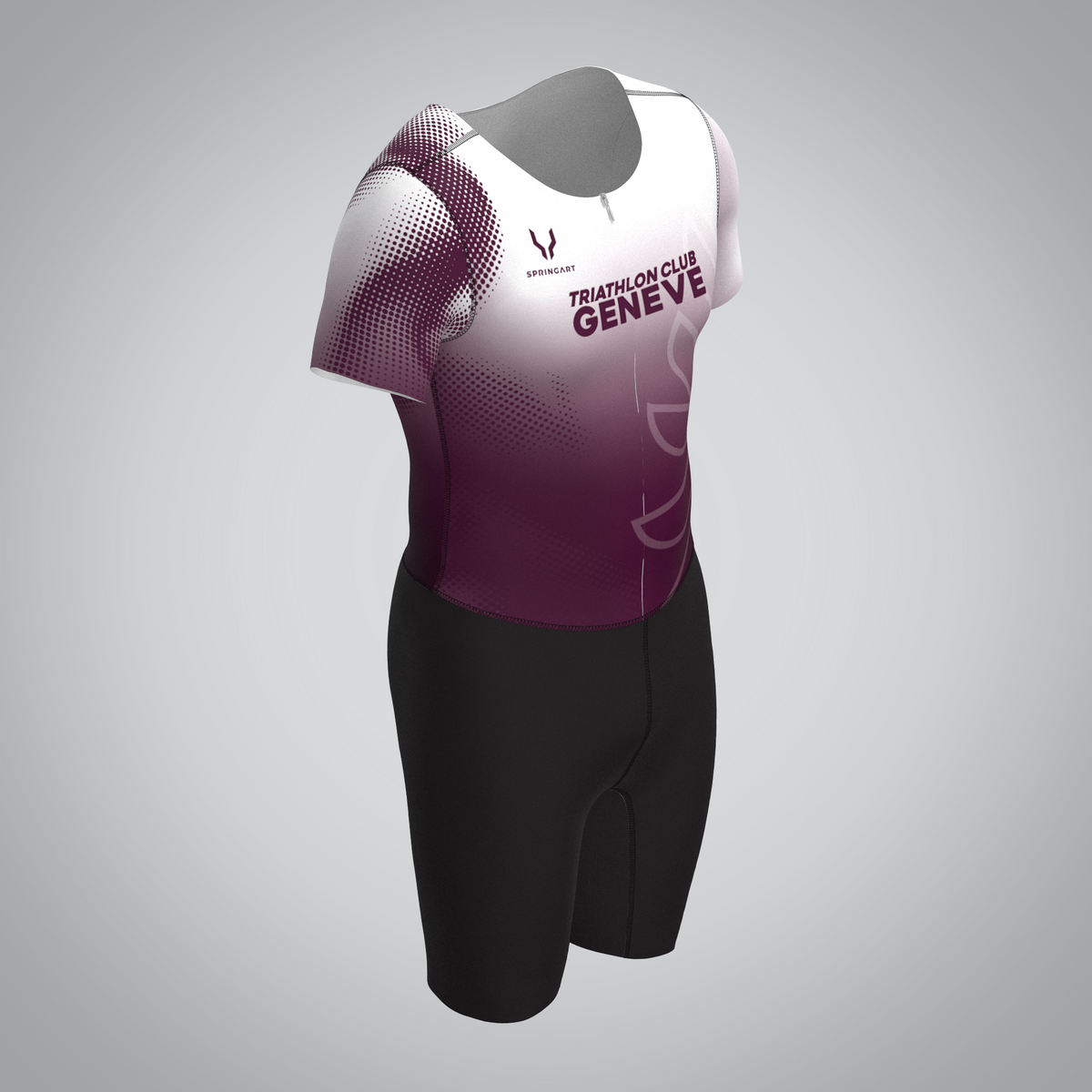 Combinaison Homme Manches Courtes Triathlon Club Genève