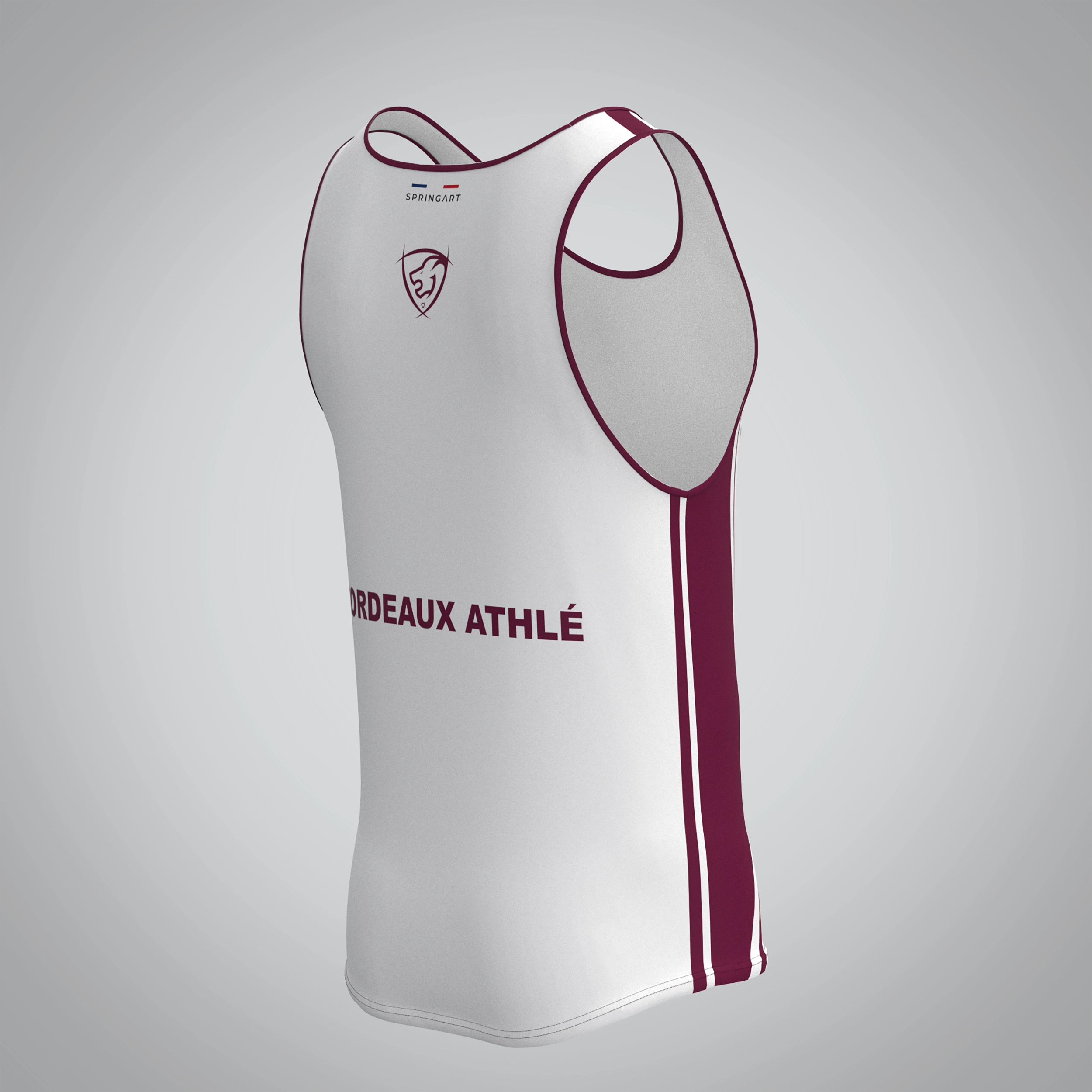 Débardeur Classique Homme Bordeaux Athlétisme