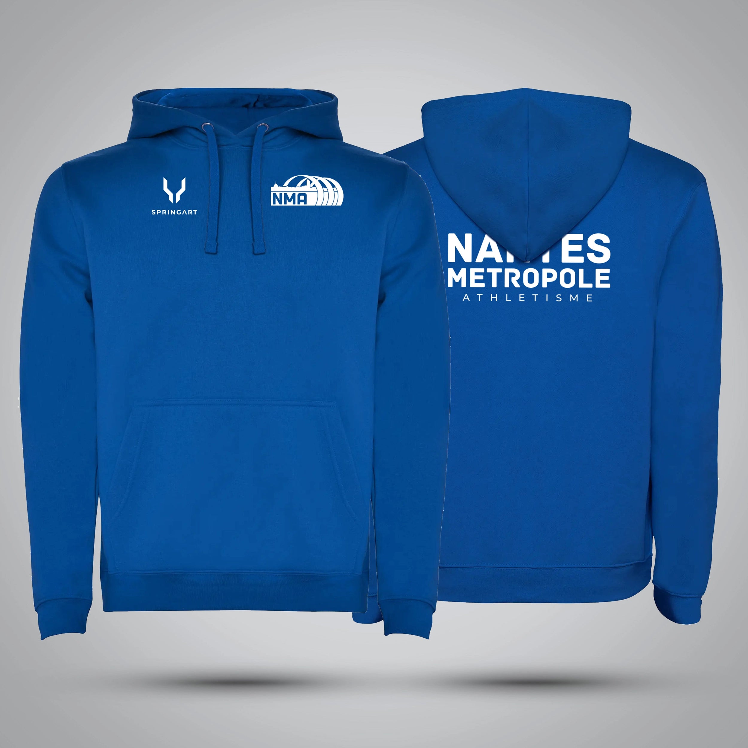 Nantes Métropole Athletics lined hooded sweatshirt