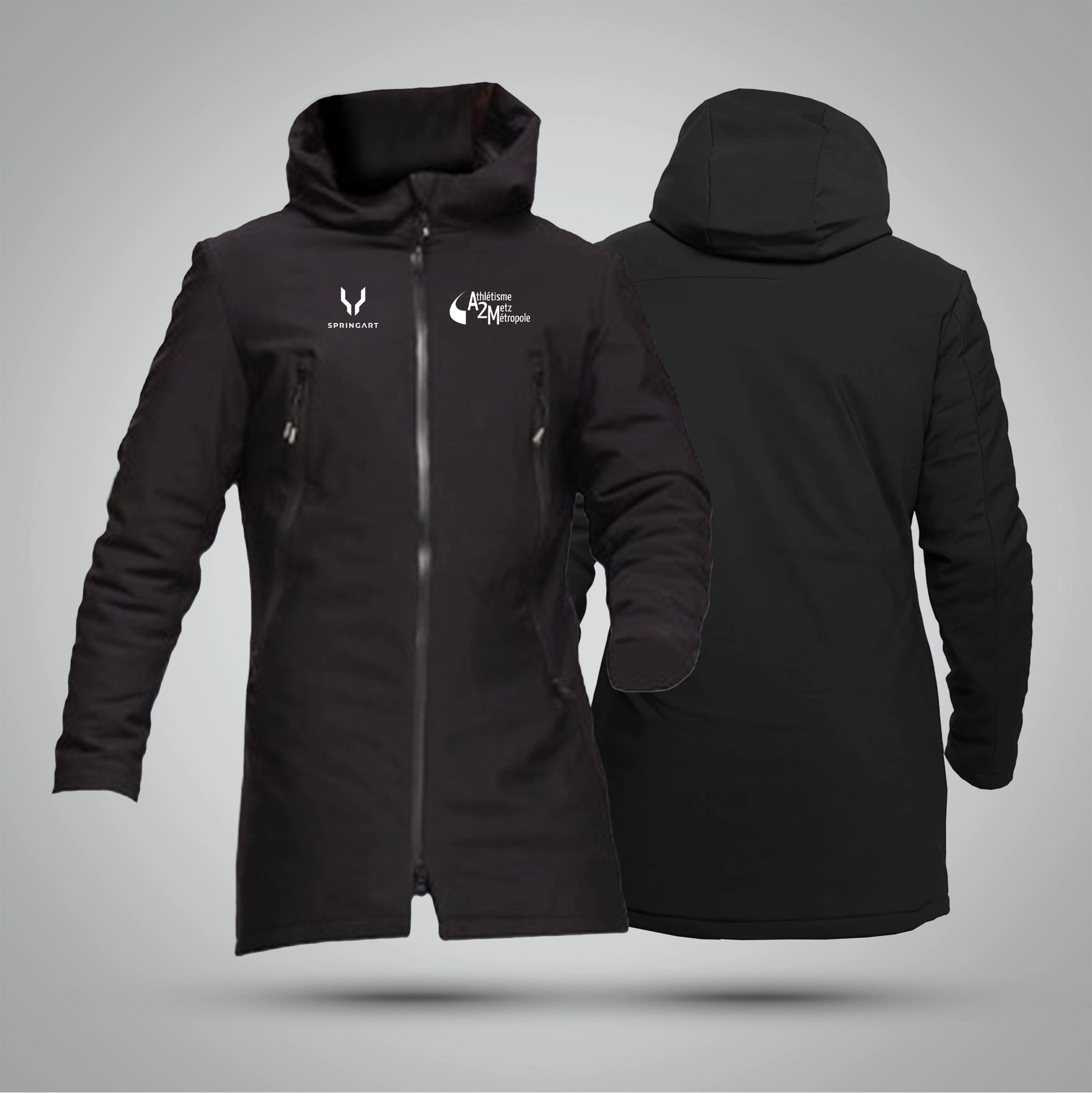 Softshell parka with down lining, Athletics Metz Métropole