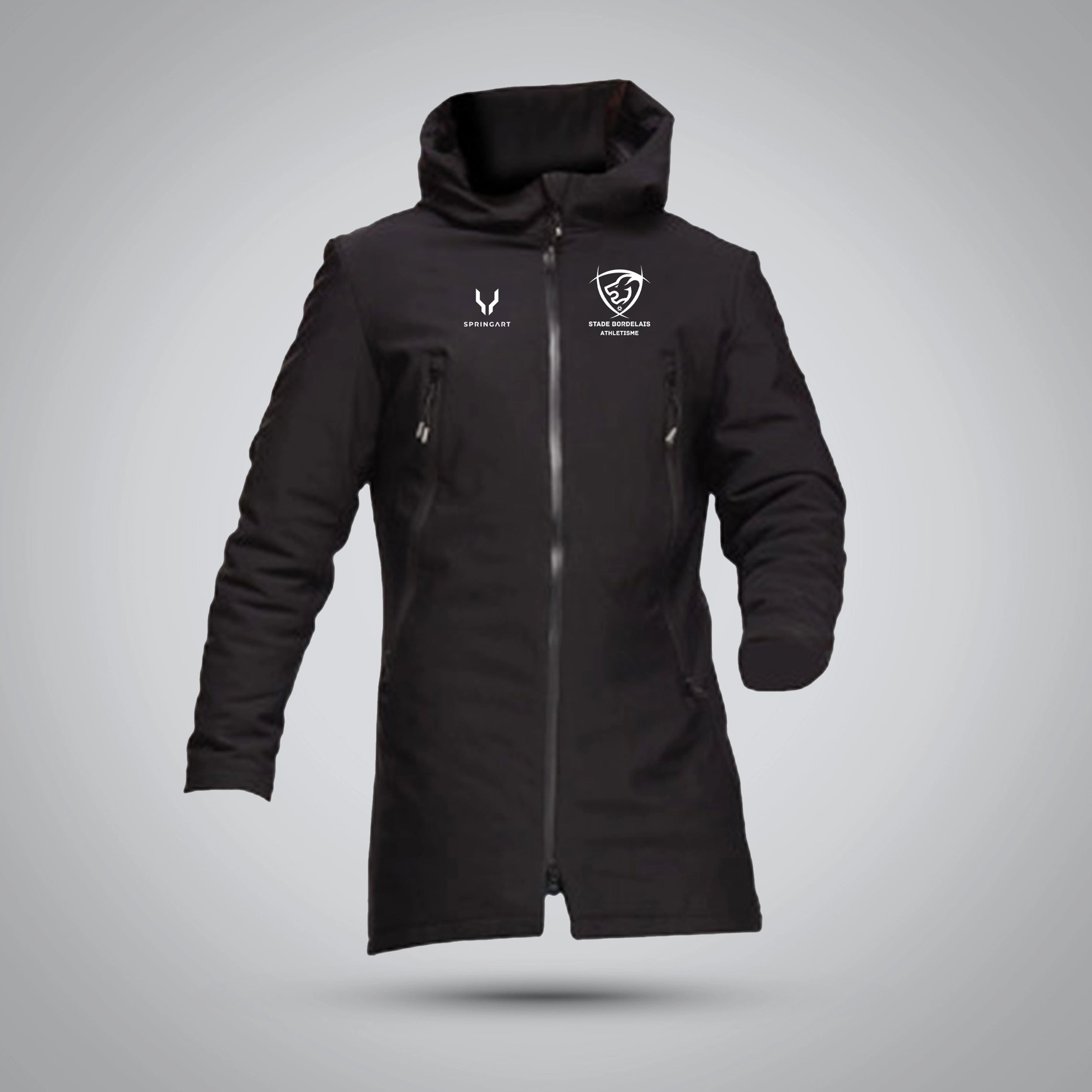 Parka softshell avec doublure doudoune Bordeaux Athlétisme