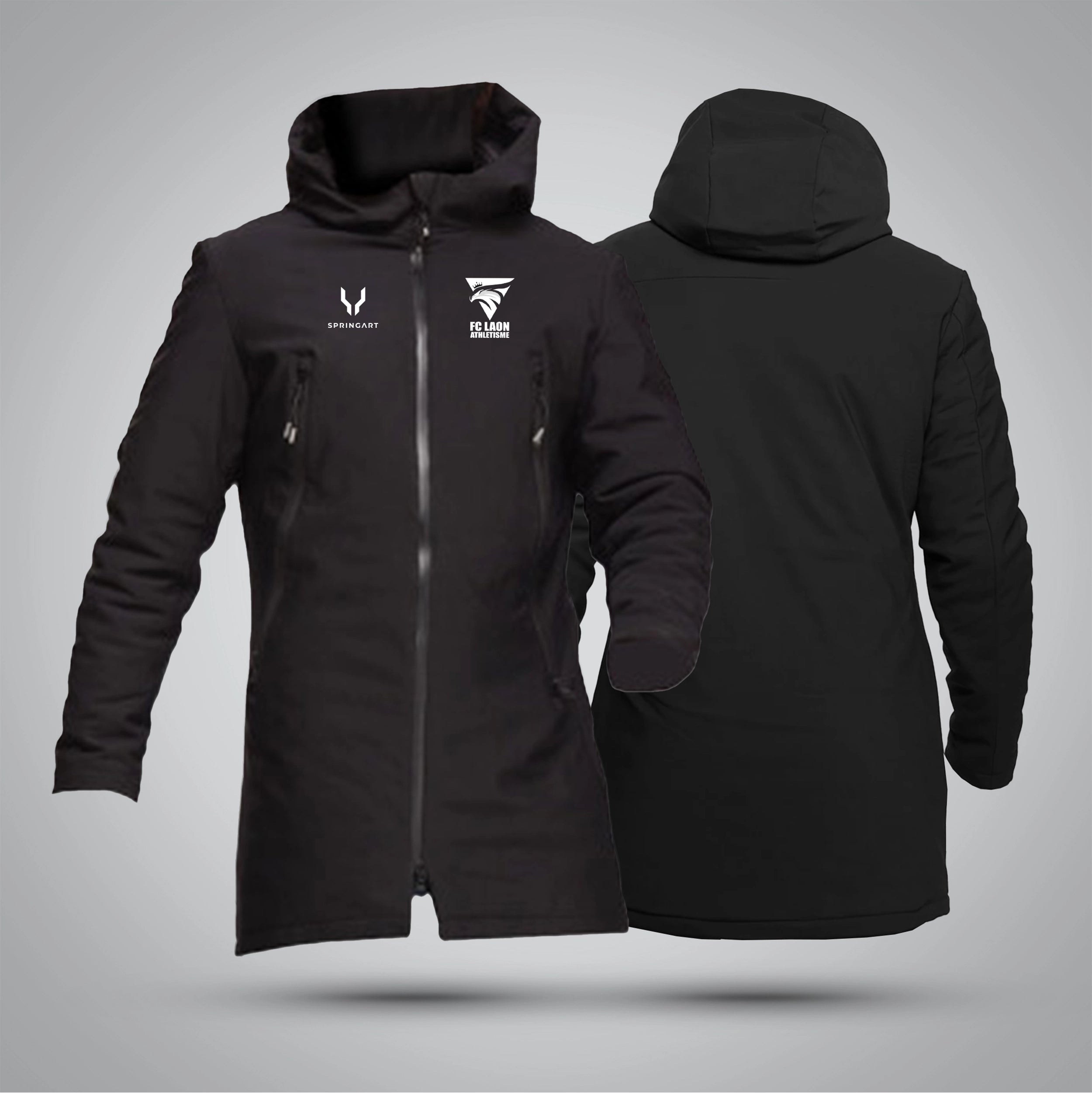 Parka softshell avec doublure doudoune FC Laon Athlétisme