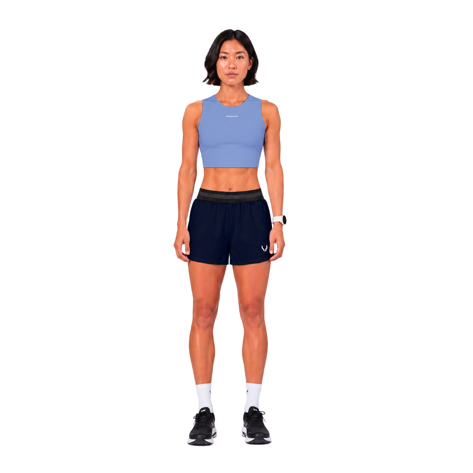 Short long femme blue midnight