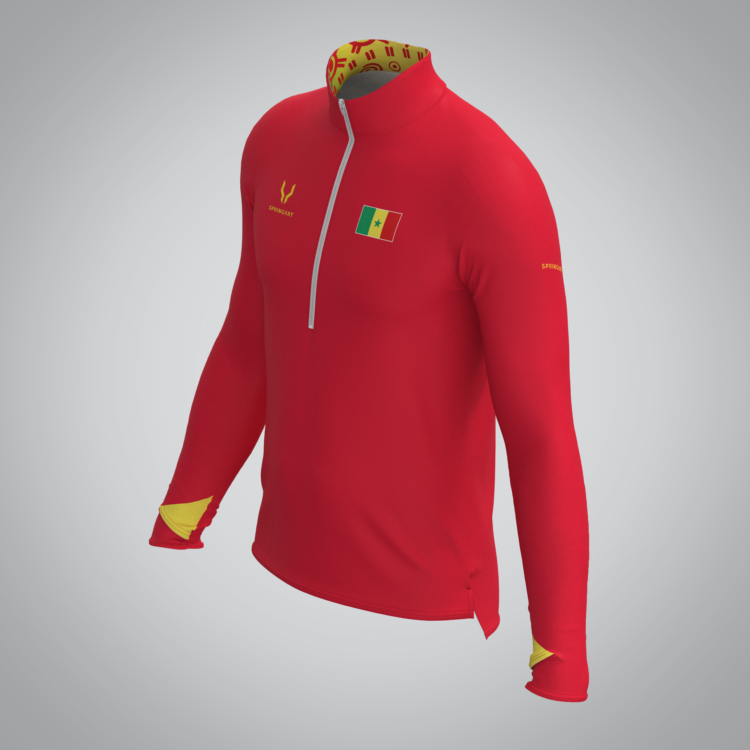 Quart Zip Homme Sénégal – Image 2