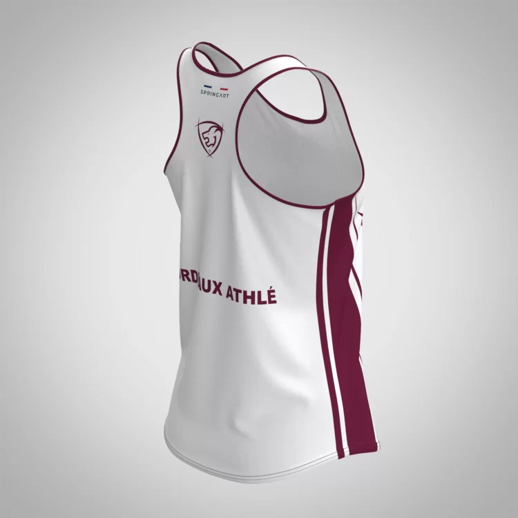 Débardeur Classique Femme Bordeaux Athle – Image 3