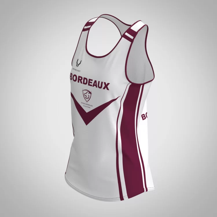 Débardeur Classique Femme Bordeaux Athle – Image 2