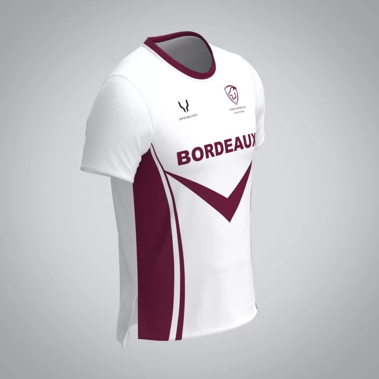 T-shirt Manches Courtes Bordeaux Athle