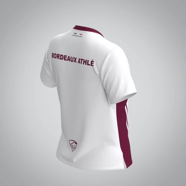 T-shirt Manches Courtes Femme Bordeaux Athle – Image 3