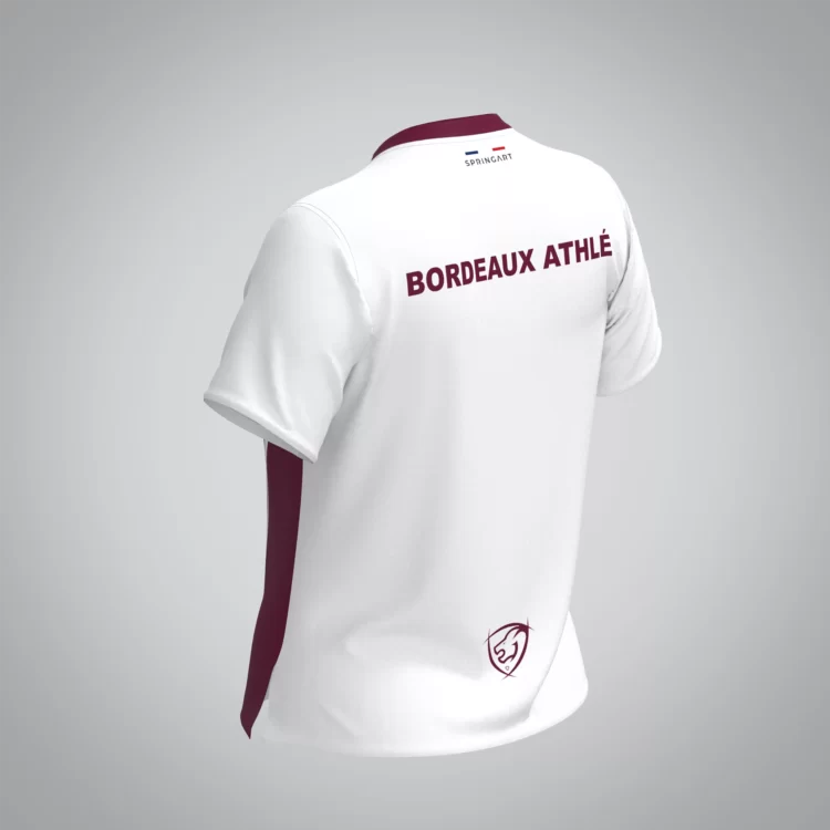 T-shirt Manches Courtes Femme Bordeaux Athle – Image 4