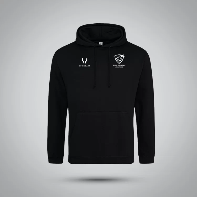 Sweatshirt avec capuche doublée Bordeaux Athle
