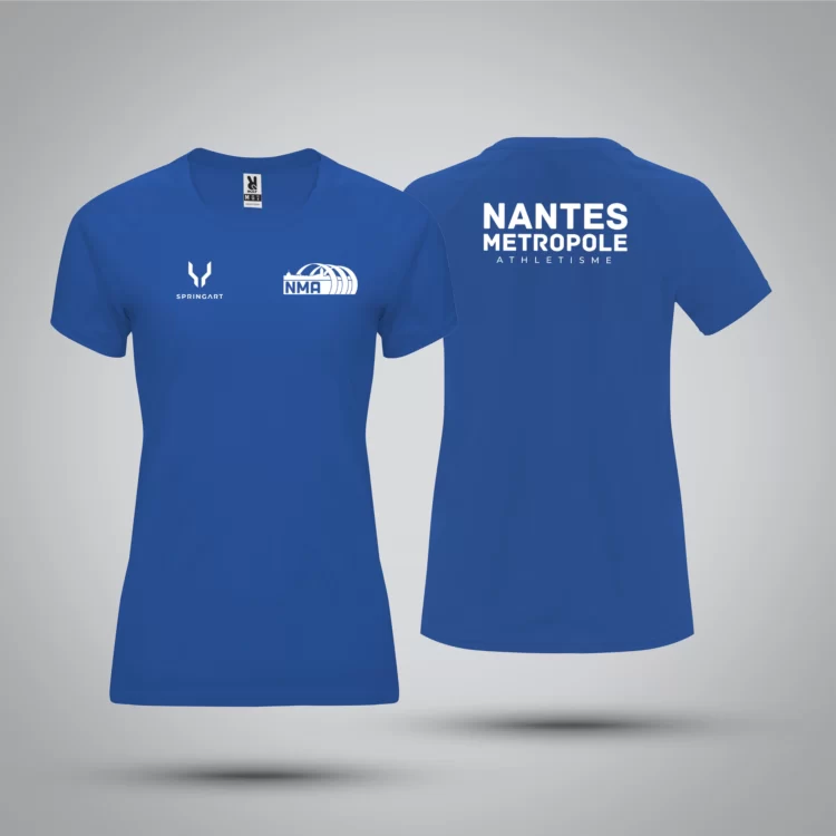 T-shirt Entraînement Femme Nantes Métropole Athlétisme