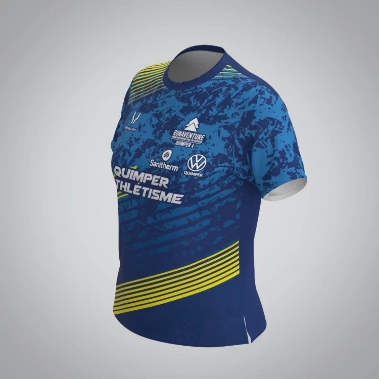T-shirt Manches Courtes Femme Quimper Athlétisme – Image 2