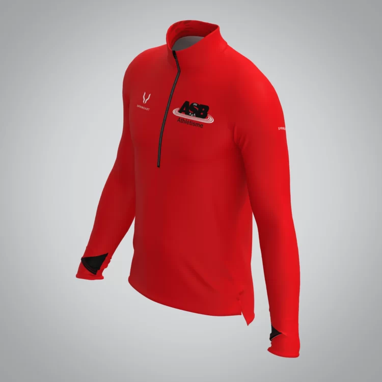 Quart Zip Homme AS Bégard – Image 2