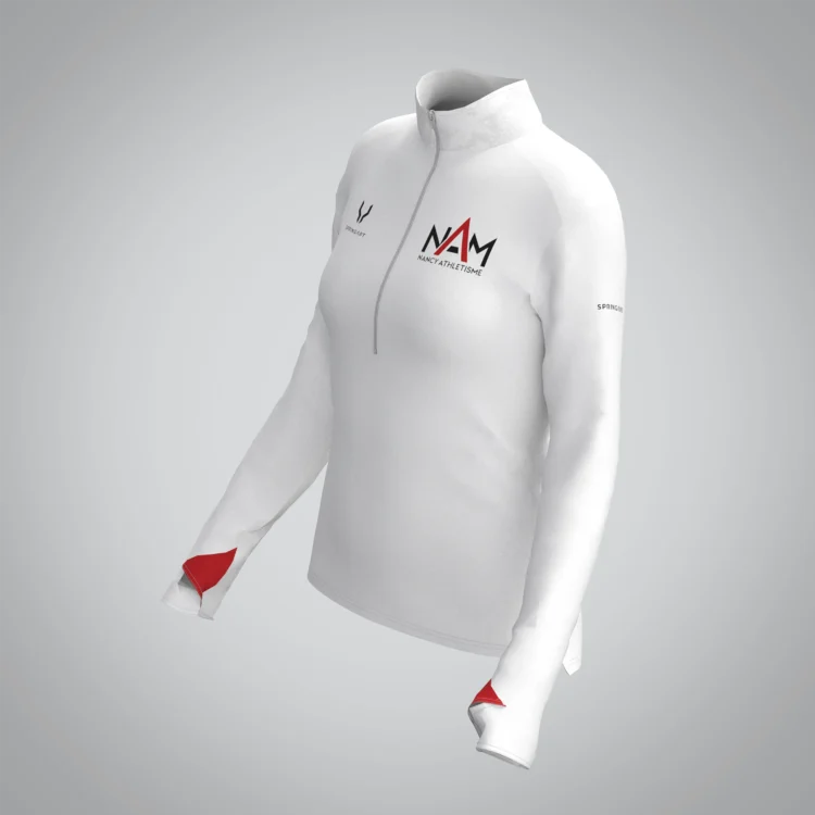Quart Zip Femme Nancy Athlétisme Métropole – Image 2