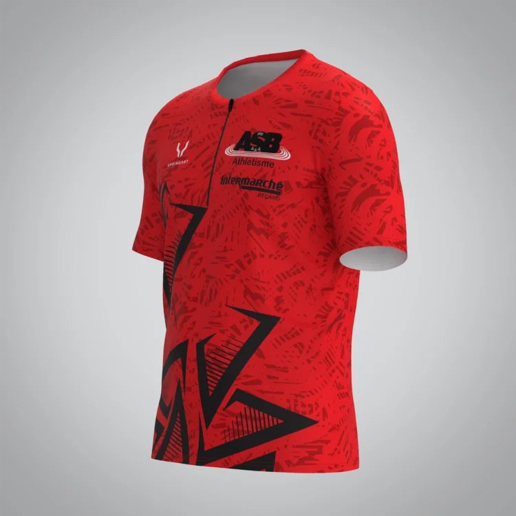 T-shirt Trail zip Homme V2.1 AS Bégard – Image 2