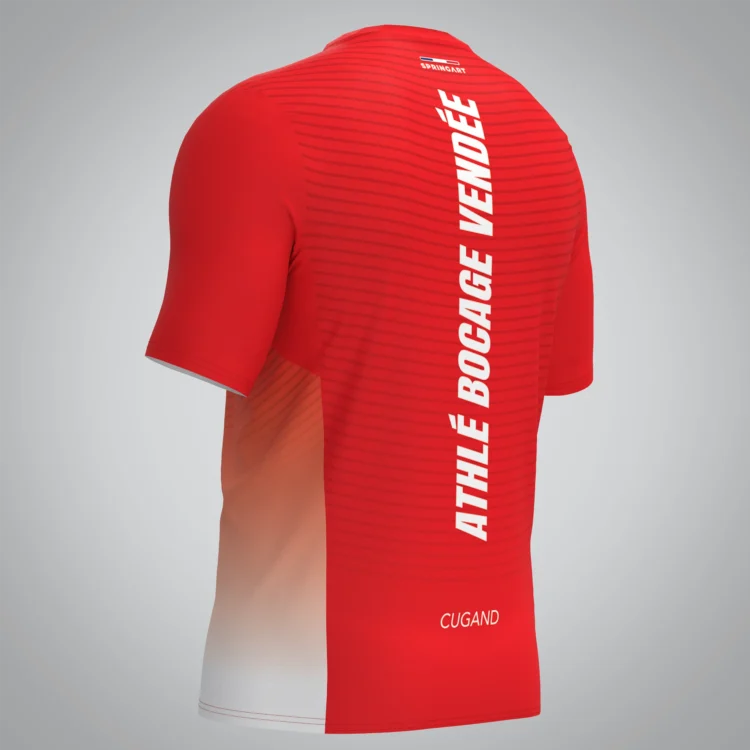 T-shirt Trail zip Homme V2.1 Athlé Bocage Vendée – Image 4