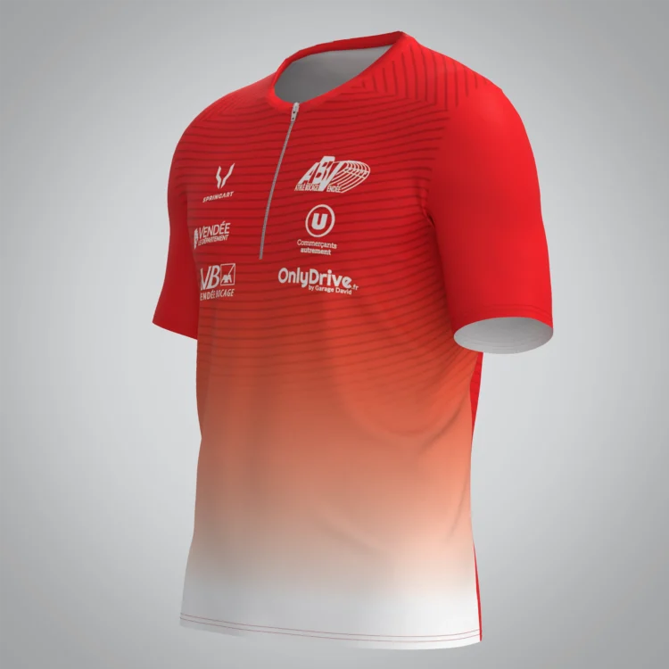 T-shirt Trail zip Homme V2.1 Athlé Bocage Vendée – Image 2