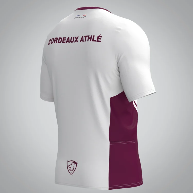 T-shirt Trail zip Homme V2.1 Bordeaux Athle – Image 3