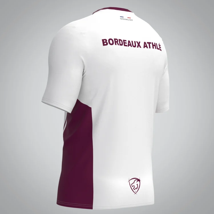 T-shirt Trail zip Homme V2.1 Bordeaux Athle – Image 4