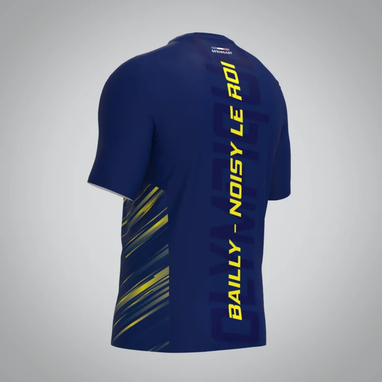 T-shirt Trail zip Homme V2.1 Olympique Bailly Noisy – Image 4