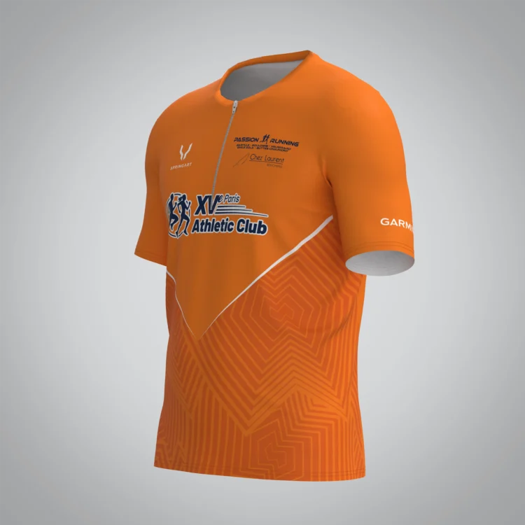 T-shirt Trail zip Homme V2.1 XVème Athletic Club – Image 2