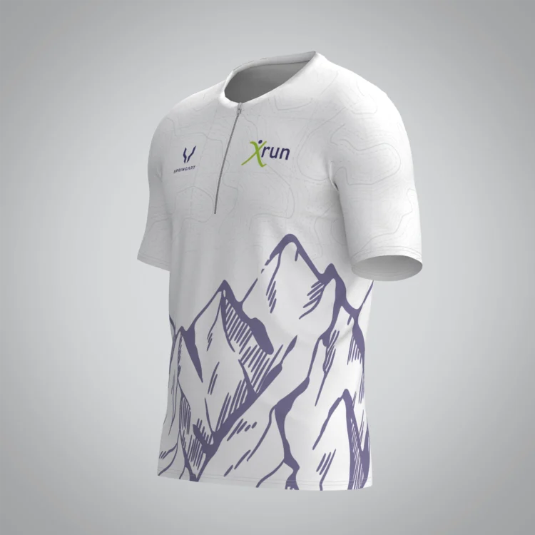 T-shirt Trail zip Homme V2.1 Xrun – Image 2