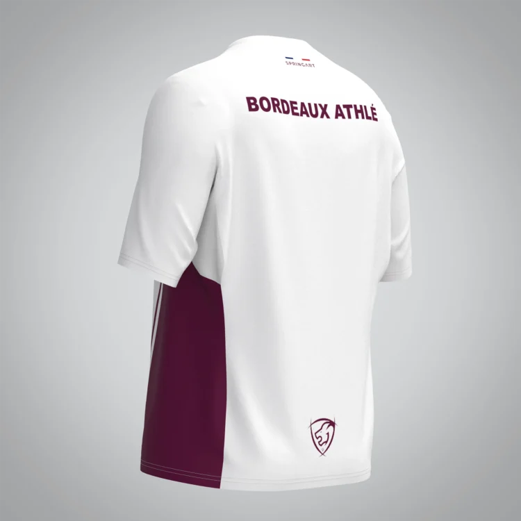 T-shirt Trail zip Femme V2.1 Bordeaux Athle – Image 4