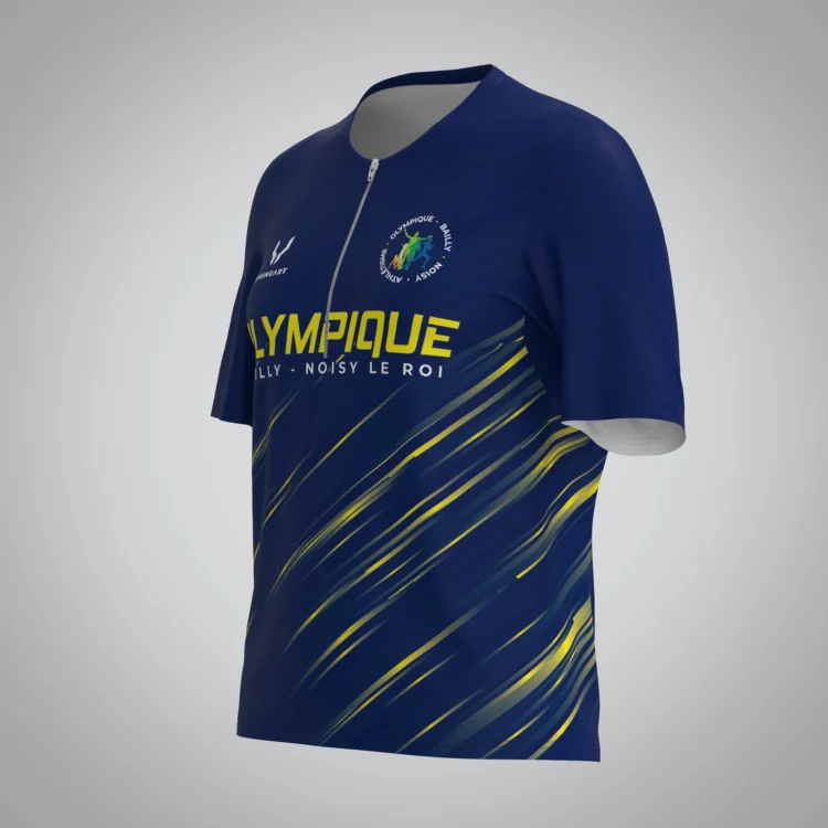 T-shirt Trail zip Femme V2.1 Olympique Bailly Noisy – Image 2