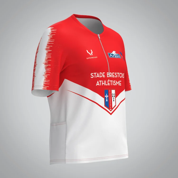 T-shirt Trail zip Femme V2.1 Stade Brestois