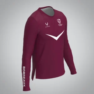 T-shirt Manches Longues Homme Bordeaux Athle