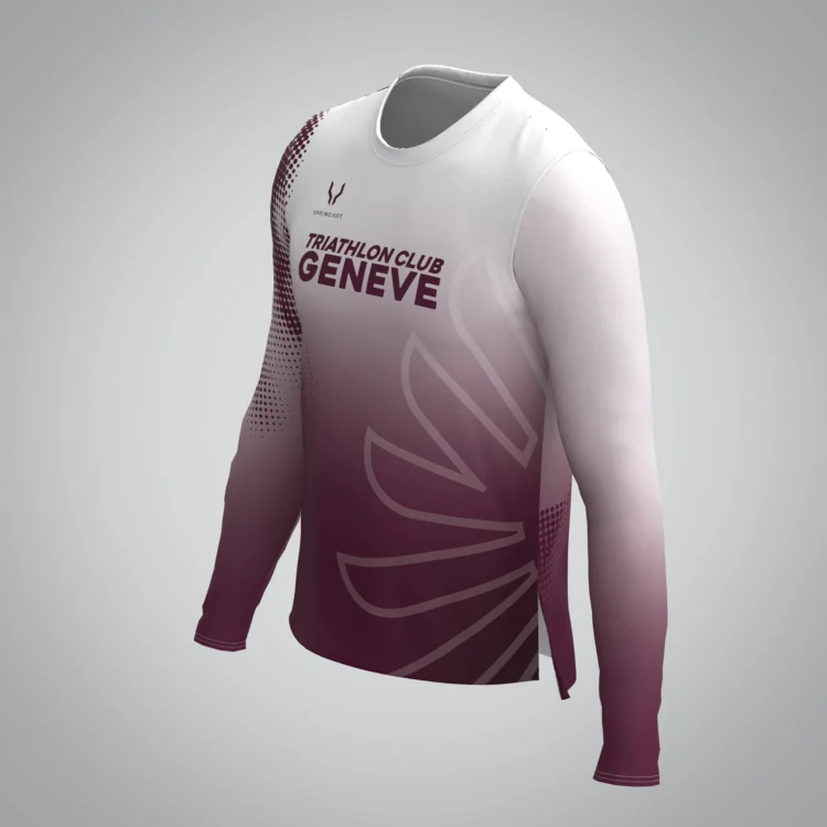 T-shirt Manches Longues Homme Triathlon Club Genève – Image 2