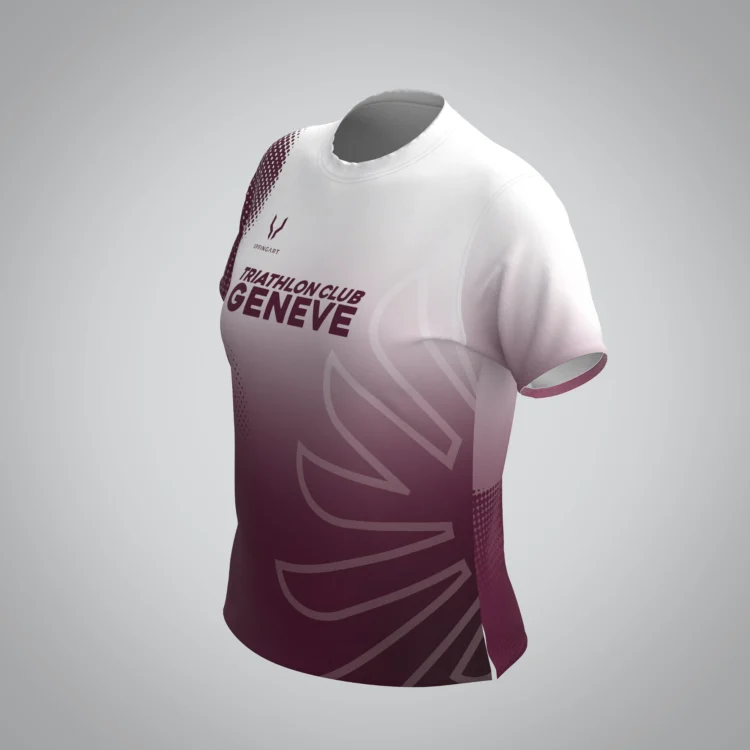 T-shirt Manches Courtes Femme Triathlon Club Genève – Image 2